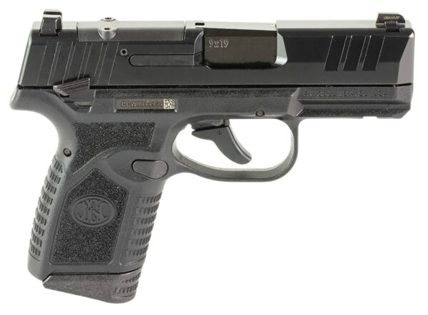 FN 66101422 Reflex MRD 9mm Luger 10+1 3.30" Micro-Compact Frame Black PVD Optic Ready/Serrated Steel Slide w/Picatinny Rail Black Stippled Grip Ambidextrous