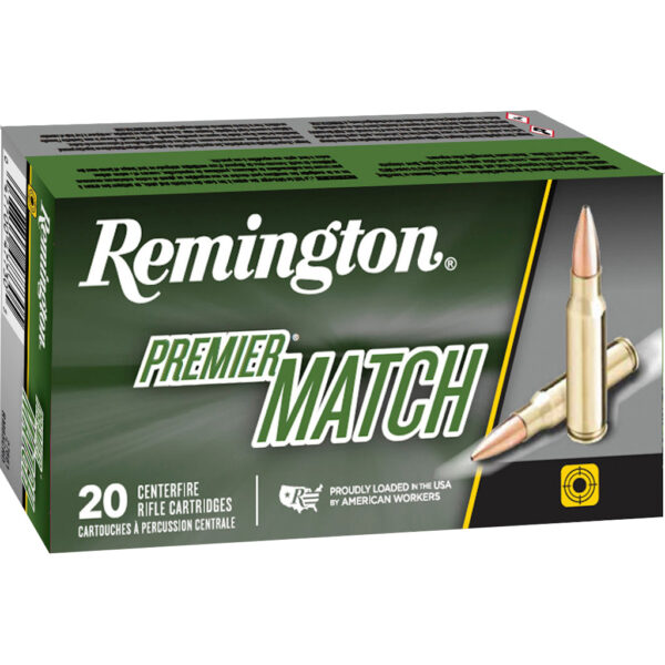 Remington Premier Match .223 Remington 62 gr Hollow Point Match Rifle Ammunition, 20 Rounds