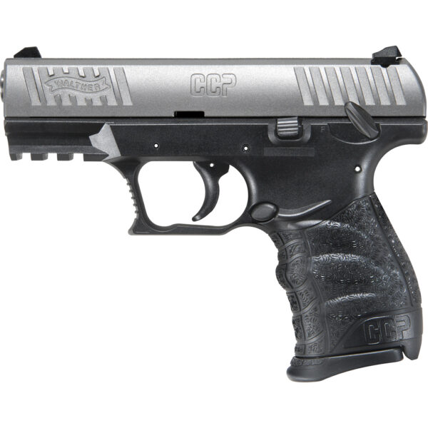Walther CCP M2 Pistol, .380 ACP, Two-Tone Nickel/Black, 8-Round