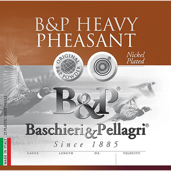 B&P Heavy Pheasant 12 Gauge 2.75in #6 Shot, 25-Round Box