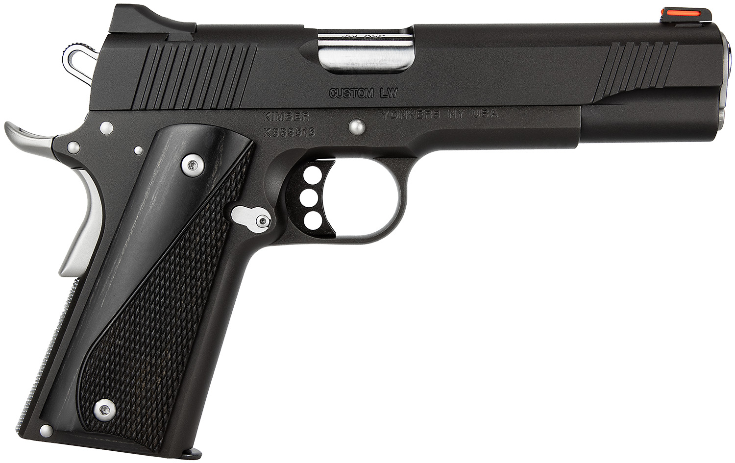Kimber Custom LW Nightstar Pistol, .45 ACP, Black