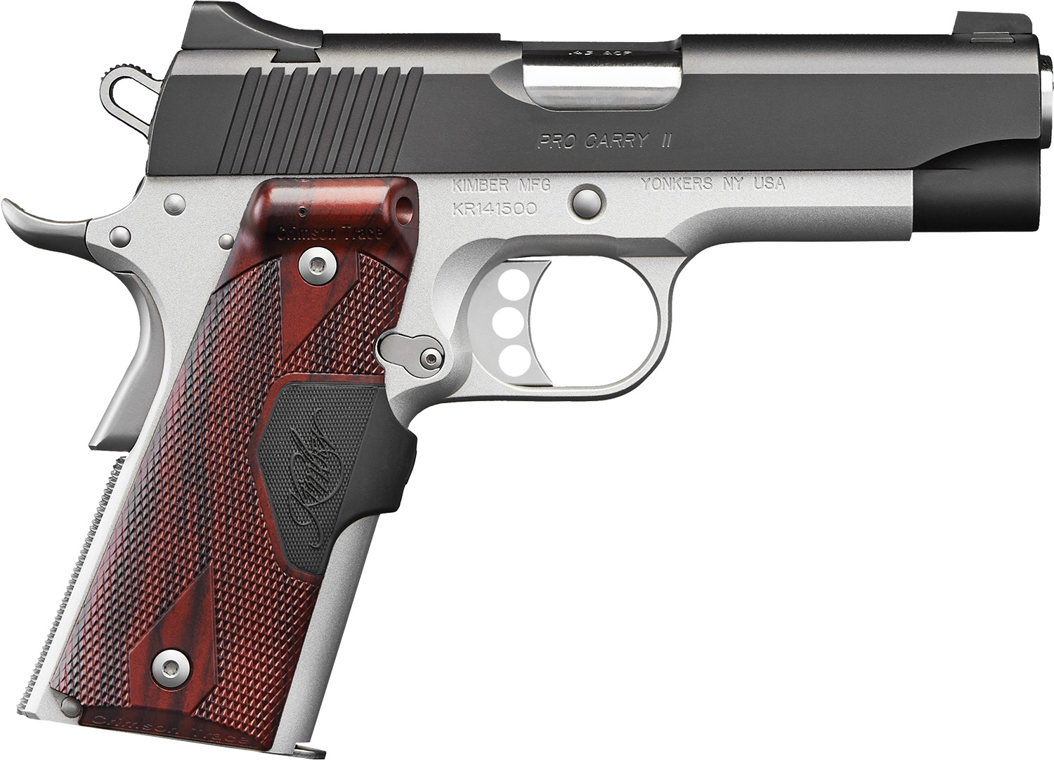 Kimber Pro Carry II Pistol, 9mm, Two-Tone, Rosewood Grip