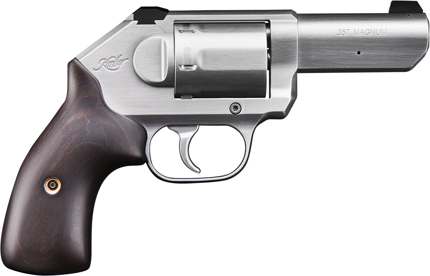Kimber K6s Stainless Revolver, .357 Magnum, 3-Inch Barrel, Walnut Grip