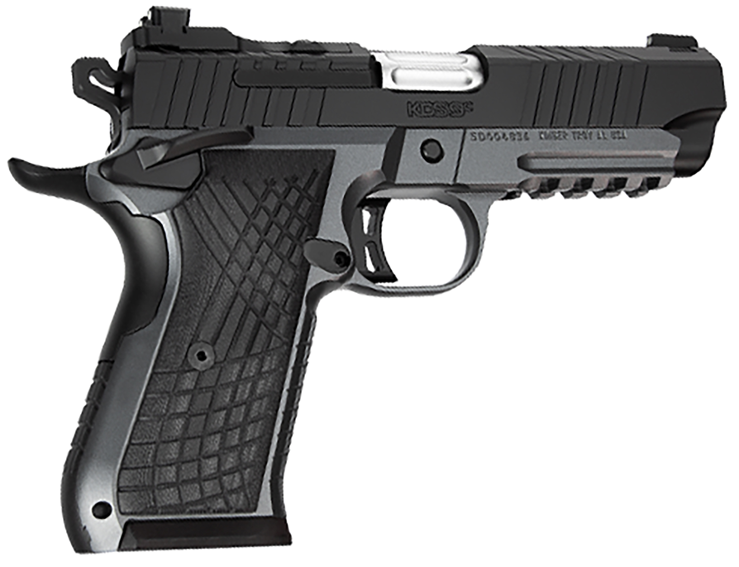 Kimber KDS9c Rail Pistol, 9mm, 4.09-Inch, Gray/Black