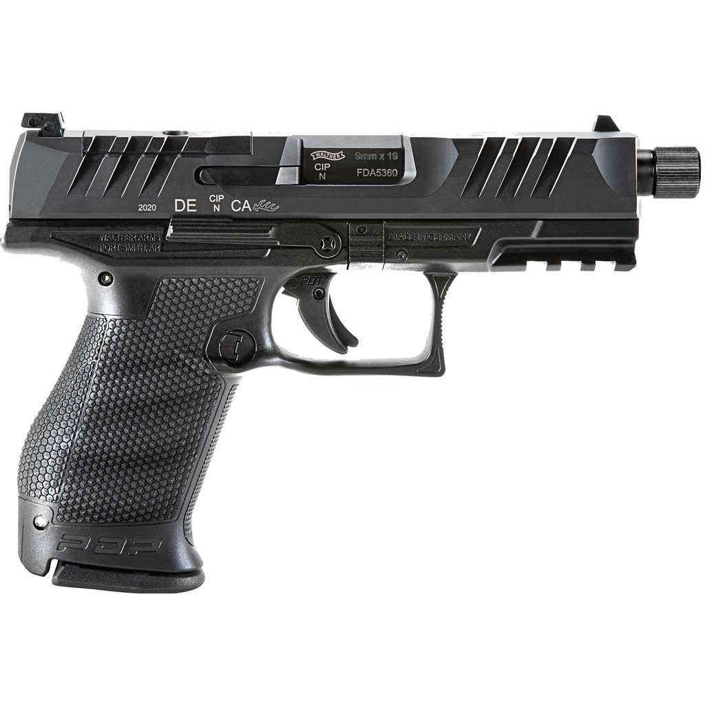 Walther PDP Compact Pro SD Pistol, 9mm, 4.6-Inch, Threaded, Black, 10-Round