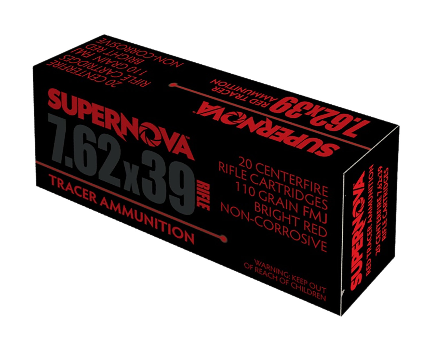 172502.jpg Supernova PMSN762R Red Tracer 7.62mm 110 gr Full Metal Jacket 20 Per Box/ 50 Cs