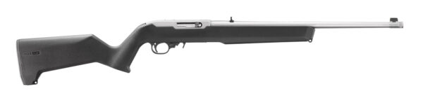 Ruger 31217 10/22 22 LR 10+1 18.50" Clear Satin Threaded Barrel, Drilled & Tapped Receiver, M-LOK Forend, Black Magpul MOE X-22 Synthetic Stock