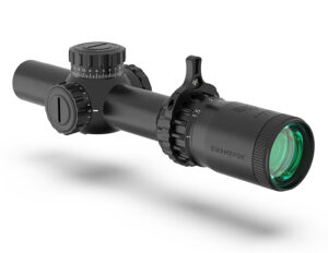 Swampfox Optics THK14241RF Tomahawk II Black 1-4x 24mm 30mm Tube Bright Fiber Optic Red Reticle