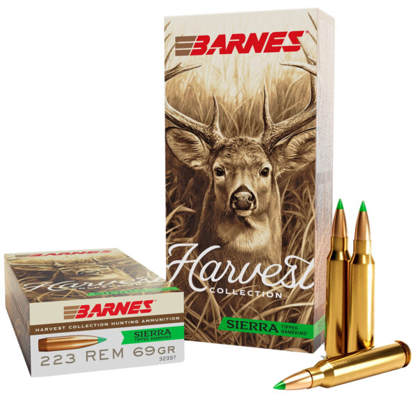 Barnes Bullets 32397 Harvest 223Rem 69gr Sierra Tipped GameKing 20 Per Box/10 Case