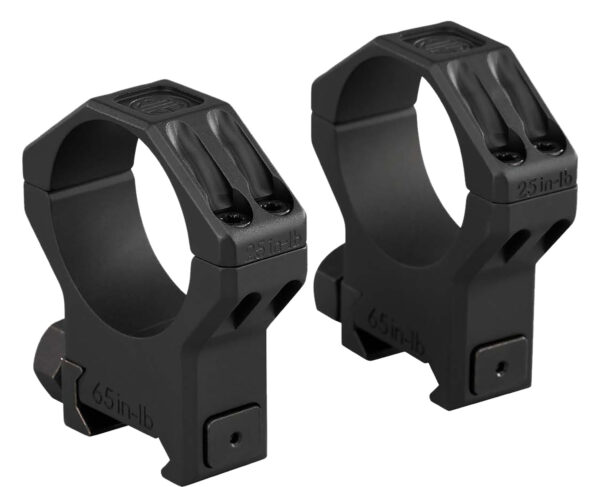 Sig Sauer Alpha 6 Scope Ring Set, 34mm, Medium, Black Stainless Steel