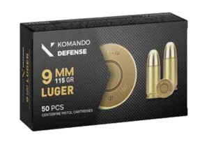 Dickinson LLC BRASS 9mm 115gr Full Metal Jacket 50 Per Box/20 Case