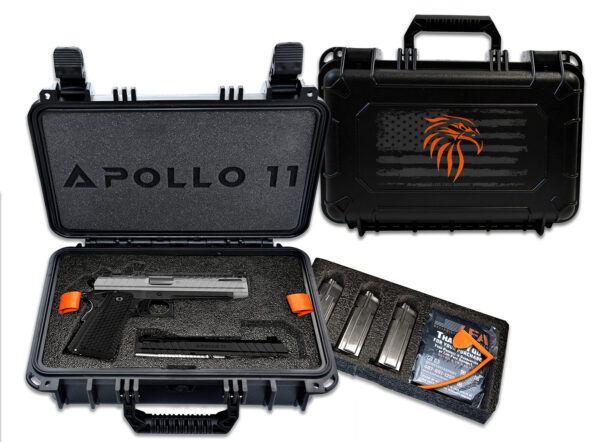 Live Free Armory LFAPF812076 Apollo 11 9mm 17+1 4.15" 416 Stainless Steel Slide Elite Gray Cerakote Black Polymer Grip
