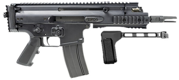 FN 38101882 SCAR 15P 5.56x45mm 30+1 7.50" Black Steel Barrel, Black Anodized Picatinny Rail Aluminum Receiver, SB Tactical Brace, Ambidextrous