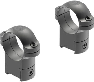 Leupold RM CZ 527 1 in High Matte scope rings, solid-steel construction, matte finish