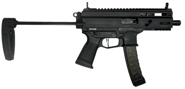 Grand Power Stribog SP9A35 Pistol, 9mm, PDW Brace, 30-Round