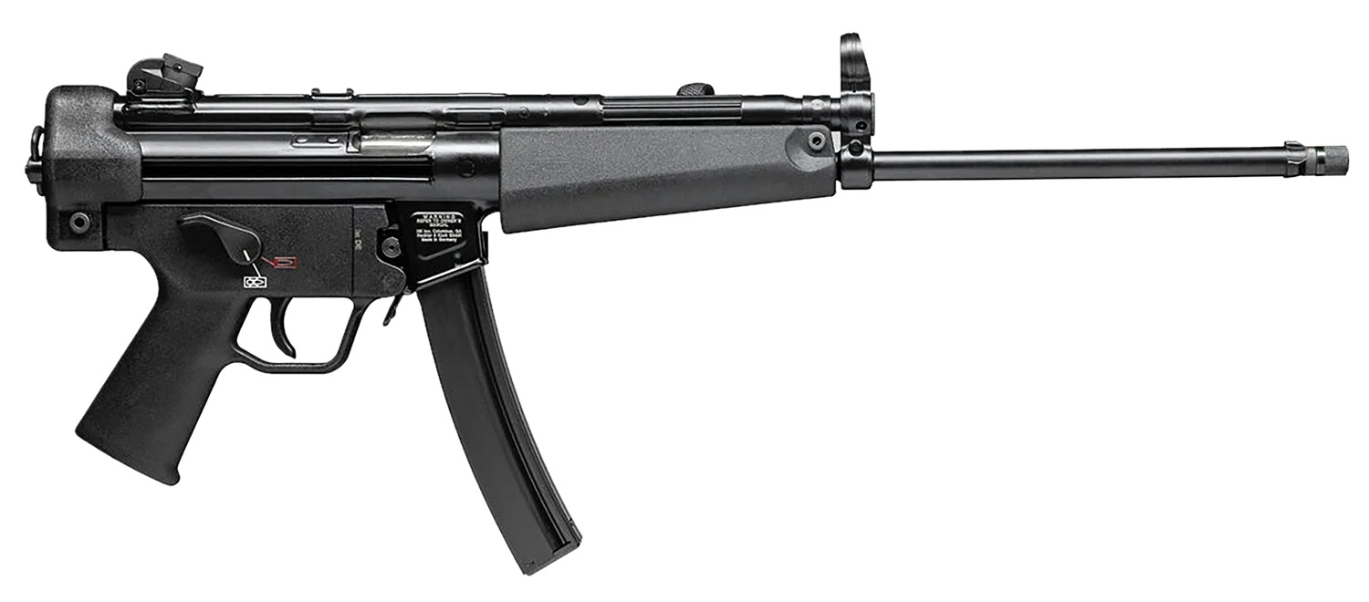 HK SP5L 9mm Pistol, 16.5-inch Threaded Barrel, 10-Round