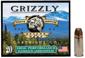 Grizzly Ammo GC9MM2 9mm 124gr Jacketed Hollow Point 20 Per Box/10 Case
