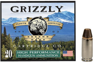 Grizzly Ammo GC9+P+CM7 9mm+P 124gr Full Metal Jacket Flat Point 20 Per Box/10 Case