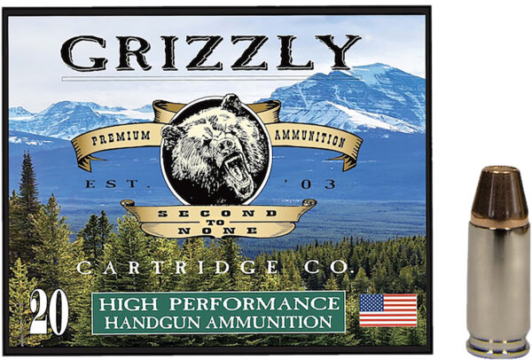 Grizzly Ammo GC9+P+CM7 9mm+P 124gr Full Metal Jacket Flat Point 20 Per Box/10 Case