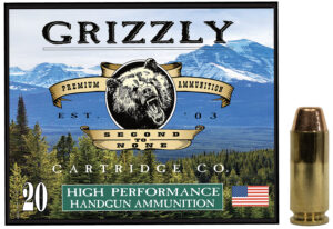 Grizzly Ammo GC10CM2 10mmAuto 200gr Full Metal Jacket Flat Point 20 Per Box/10 Case