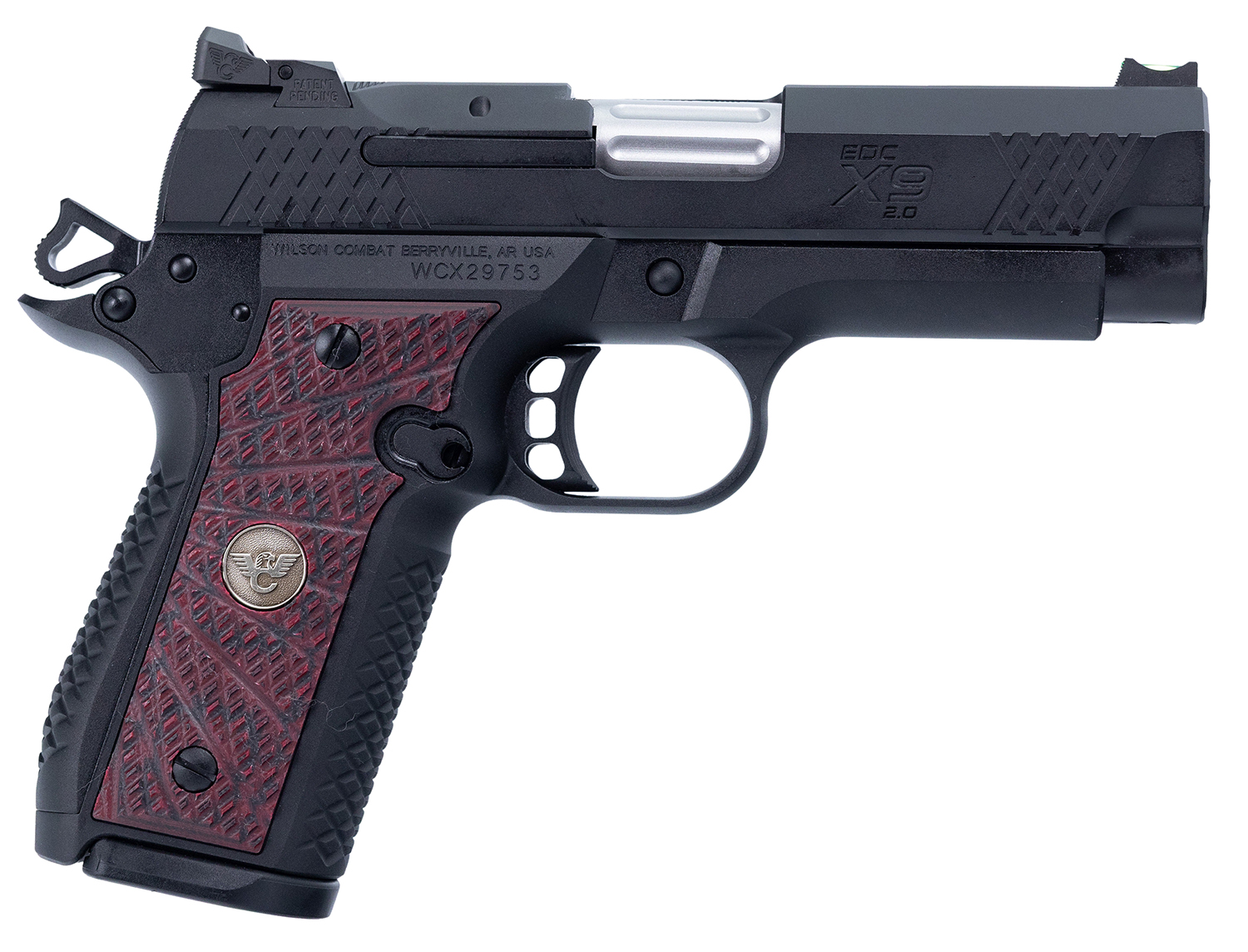 Wilson Combat EDC X9 2.0 Pistol, 9mm, 4-Inch, Cherry Grips, 15-Round - Wilson Combat