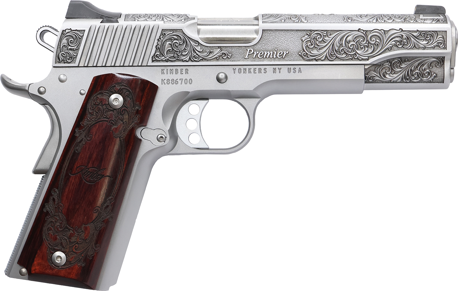 CNC Firearms Kimber 1911 Premier Pistol, .45 ACP, 5-Inch, Engraved - CNC Firearms