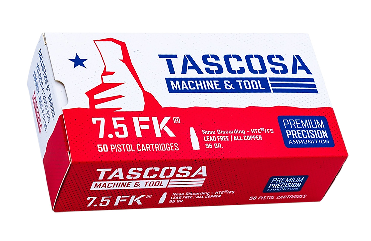 184242.jpg Italian Firearms Group TMTAMMOF5 7.5FK 95gr Hollow Point 50 Per Box/12 Case