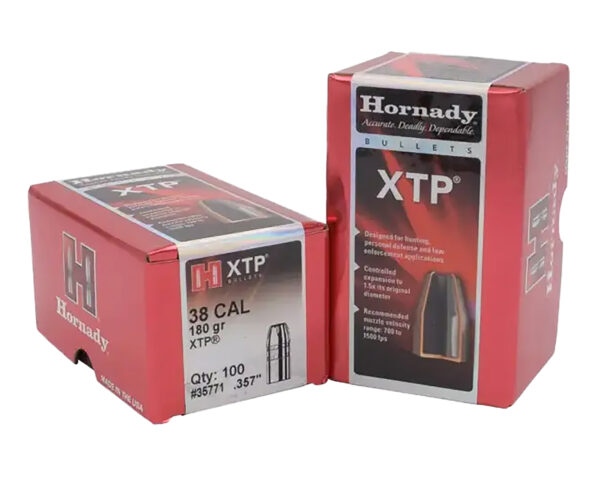 Hornady XTP .38 Cal Bullets, 180 gr Hollow Point
