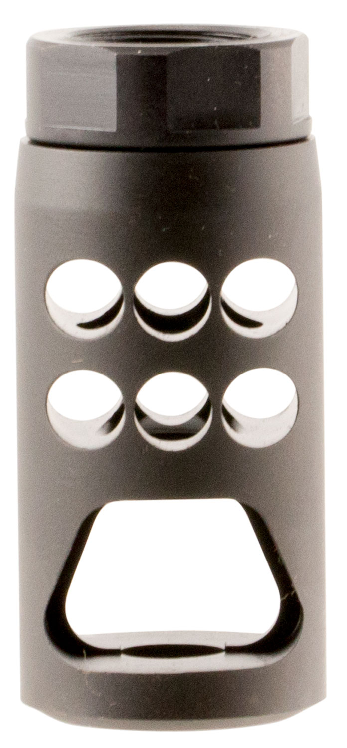 18541.jpg Ruger 90590 Hybrid Muzzle Brake Ruger Precision 7.62x51mm NATO Black Matte Steel with 5/8"-24 tpi Threads, 2.20" OAL & 1" Diameter