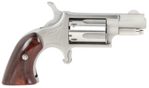 North American Arms Mini Revolver, .22 LR, 1.13-Inch Barrel, Wood Boot Grip, Exposed Hammer, 5-Shot