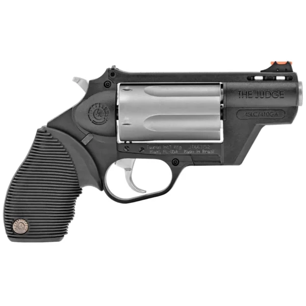 Taurus Public Defender Poly Judge Revolver, .45 Colt/.410, 2.5-Inch Barrel, Stainless, 5-Shot