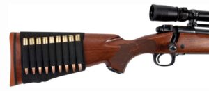 ALLEN RIFLE STOCK SLEEVE - CARTRIDGE CARRIER BLACK NYLON