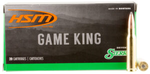 HSM 30841N Game King 308 Win 150 gr Sierra GameKing Spitzer Boat Tail 20 Per Box/ 25 Case