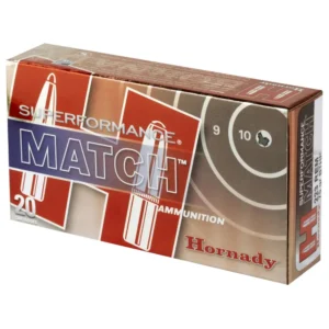 HORNADY SUPERFORMANCE MATCH 223 REM 75GR BTHP 20RD BX 200RD CASE - additional view