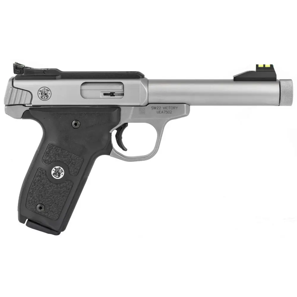 Smith & Wesson SW22 Victory Pistol, .22 LR, Threaded Barrel, Stainless