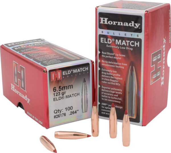 Hornady ELD Match 6.5mm 123gr Bullets