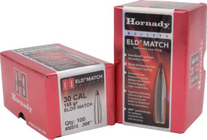 Hornady ELD Match .30 Cal .308 155gr Bullets