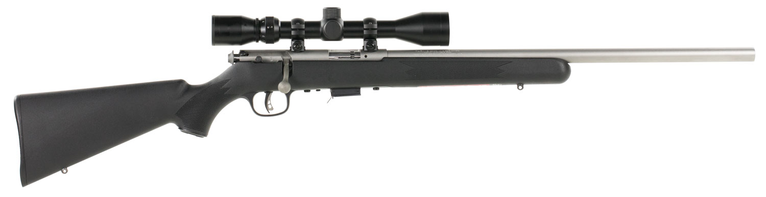 Savage 93 FVSS XP Rifle, .22 Magnum, Stainless, with Scope, 5-Round