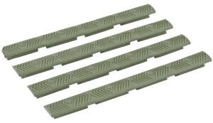 Ergo 4332OD WedgeLok Slot Cover OD Green Rubber, 7 Slot Low Profile w/Aggressive Texture 4 Per Pack