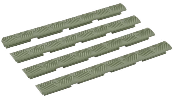 Ergo 4332OD WedgeLok Slot Cover OD Green Rubber, 7 Slot Low Profile w/Aggressive Texture 4 Per Pack