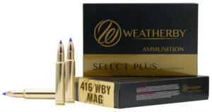 Weatherby B416350TTSX Select Plus 416WthbyMag 350gr Barnes Tipped TSX Lead Free 20 Per Box/10 Case