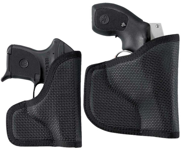 DeSantis Gunhide N38BJ8BZ0 Nemesis Pocket Black Rubberized Fabric Fits Glock 43 Ambidextrous
