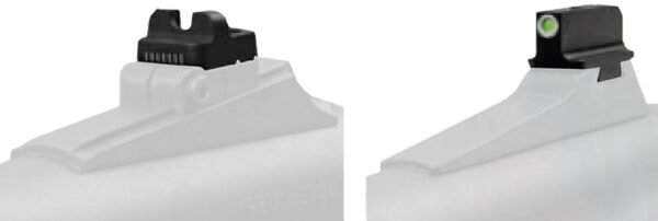 TruGlo TG231N1W Tritium Pro Black | Green Tritium White Outline Front Sight Green Tritium Rear Sight