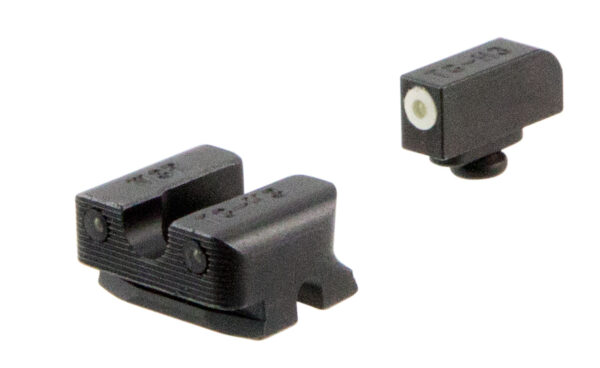 TruGlo TG231W3W Tritium Pro Black | Green Tritium White Outline Front Sight Green Tritium Rear Sight