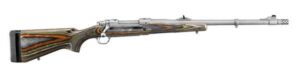 RUGER HAWKEYE GUIDE GUN 338WM RFL, 20" MT STS THRDED, GRN MTN LAM STOCK, 3RD