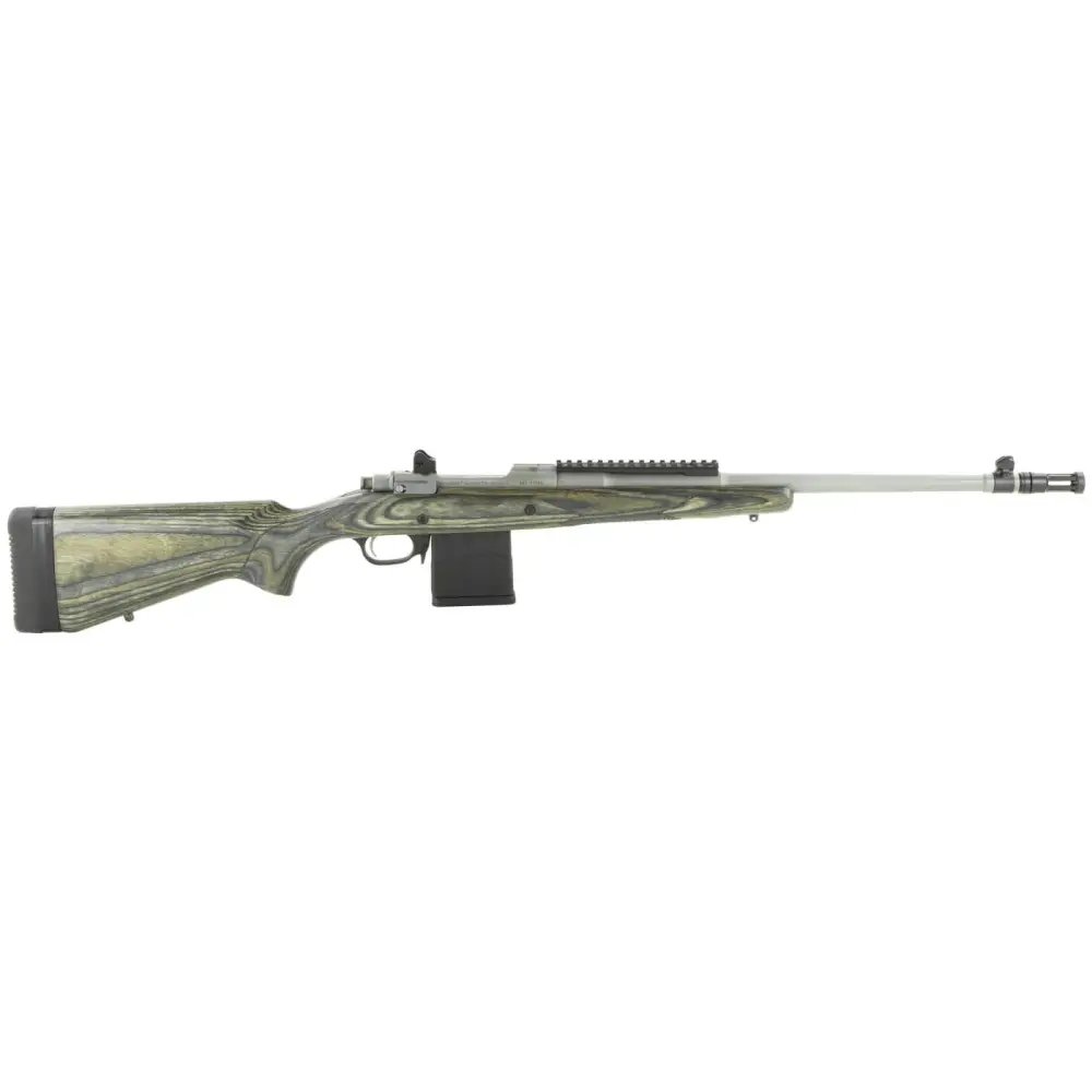26027 14159963.webp RUGER SCOUT RIFLE LH 308 WIN 18.7" MATTE STS BLK LAM STK 10RD DETACH