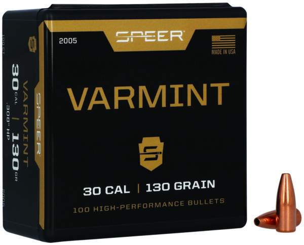 Speer 2005 Varmint 30Cal 130gr Jacketed Hollow Point 100 Per Box/5 Case