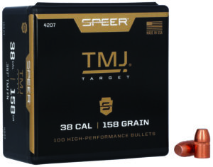 Speer 4207 TMJ 38Cal 158gr Total Metal Jacket 100 Per Box/5 Case