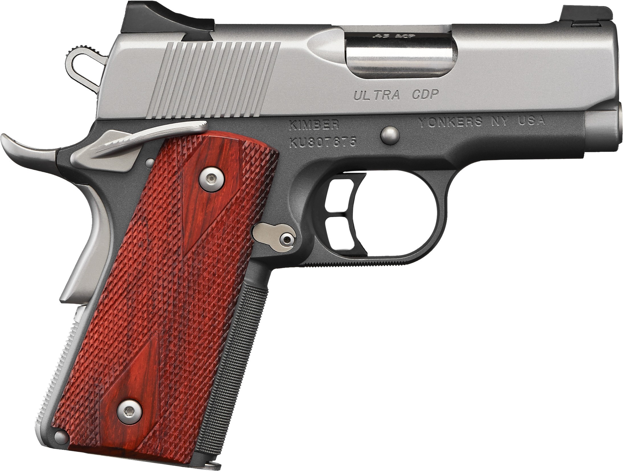 Kimber Ultra CDP Pistol, .45 ACP, 3-Inch, Stainless/Gray, 7-Round