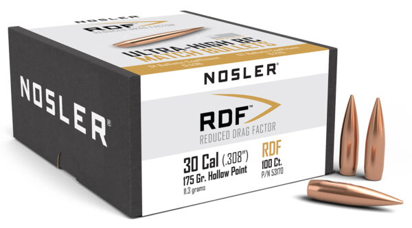 Nosler RDF Match .30 Cal 175gr HPBT Bullets